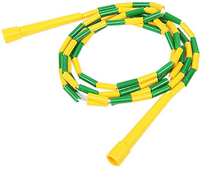 김수열줄넘기 어린이용 색동줄넘기 K-320, 그린 + 옐로우, 1개