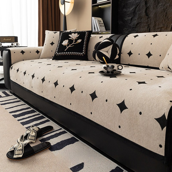 해피유통 모던 소파패드 사계절 방수방염 쿠션 포함 소파커버 미끄럼방지 거실용 mgy