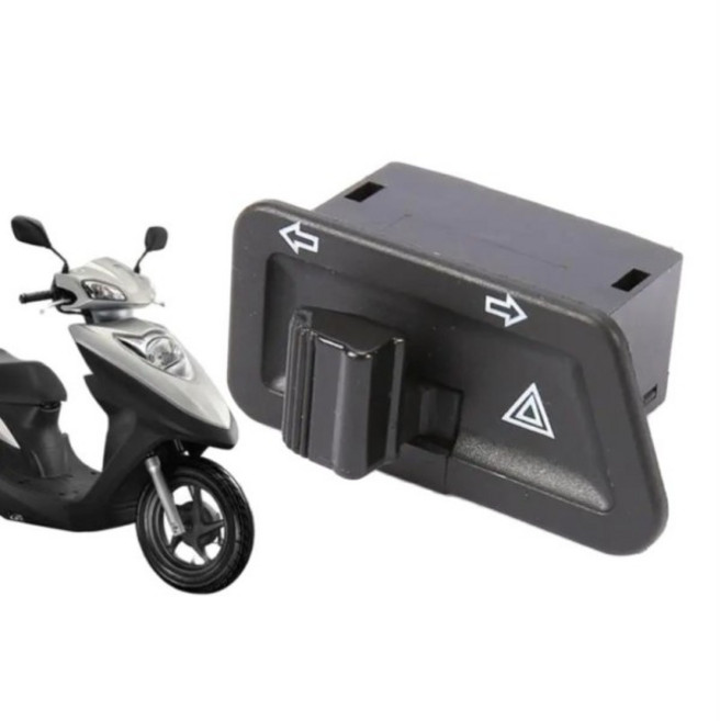 [호환] 오토바이 자전거 방향 지시등 스위치 단추 3 핀 더블 플래시 라이트 스타트 혼다 엘리트 125 DIO U