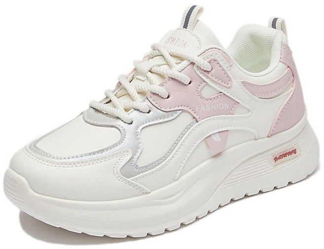 ANYOU 여성 플랫슈즈 발편한 통굽 스니커즈 데일리 러닝화