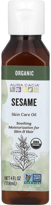 아우라 카시아 유기농 스킨케어 오일 참깨향 118ml (4 fl oz) AUR-90609 - 쿠팡