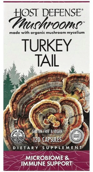 Host Defense Mushrooms™ 구름버섯 캡슐 120정(캡슐 1정당 0.5g) FPI-02733, 120 개, 1개, 120정 - 쿠팡