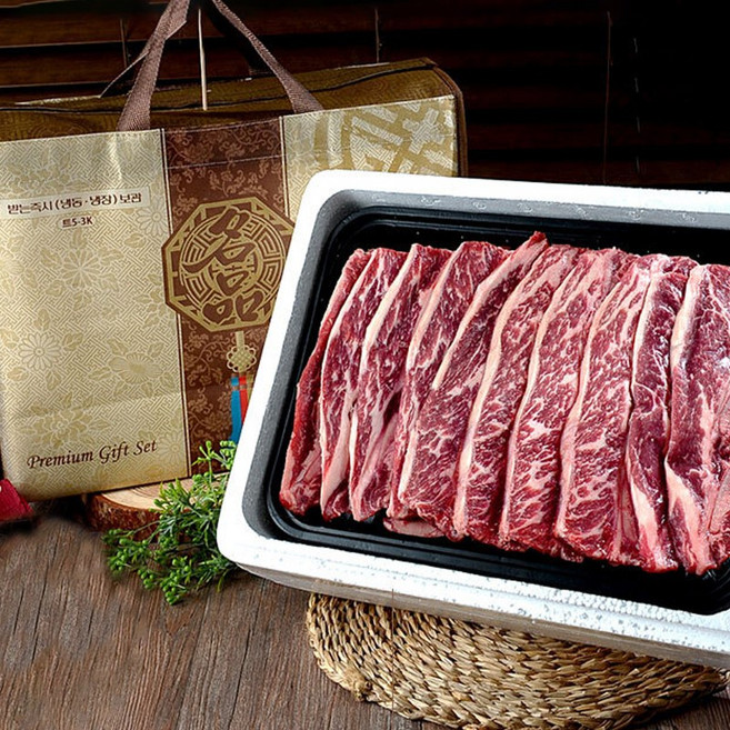 바른한상 미국산 LA 꽃갈비 명품 선물세트 3kg, 단품, 단품