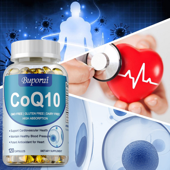 Buporai CoQ10 支持心血管健康 維持健康血壓 強效心臟抗氧化劑, 120組