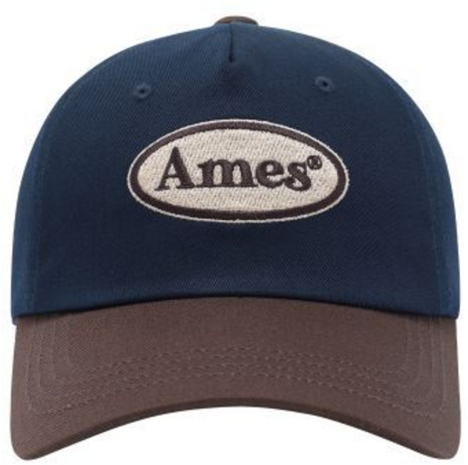 아메스 월드와이드 amesworldwide SYMBOL LOGO TWOTONE BALL CAP NAVY
