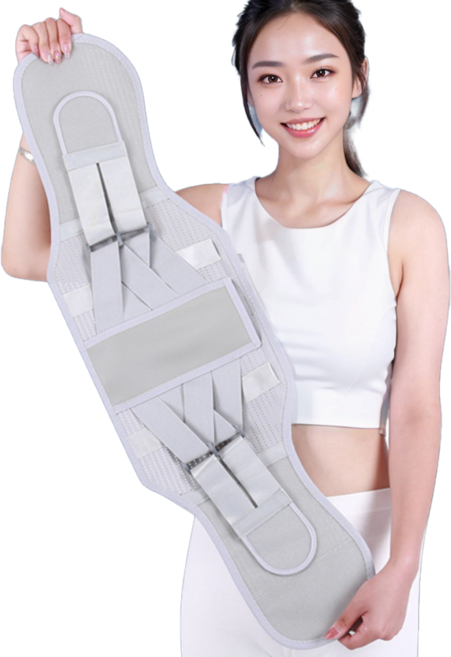 데이엘라 이중압박 와이드 플레이트 허리보호대, 1개