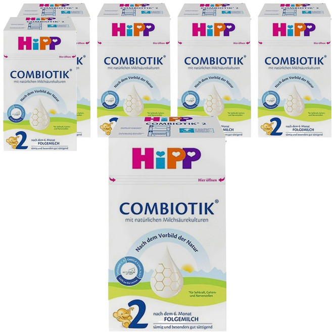 힙 콤비오틱 전분 분유 2단계, 6개, 600g