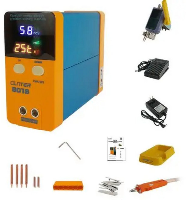 글리터 801H 3500A 고출력 배터리 스팟 용접기 DIY 리튬인산철 용접 0 05 4mm, 16)CHINA, AU Plug, 801B, 1개