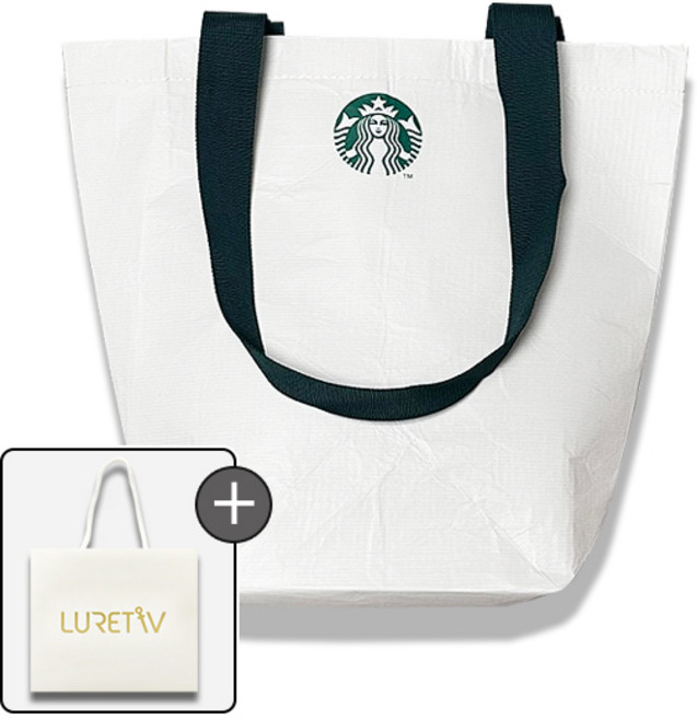 스타벅스 리유저블백 (친환경 에코백 쇼퍼백) + 로어티브 쇼핑백, 1개, 스타벅스 리유저블백 (+로어티브 쇼핑백)
