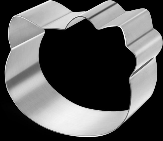 쿠키커터 스텐 고양이모양 요리 쿠키만들기 무스링 높이조절 베이킹틀 쿠키커터세트 헬로키티쿠키, 1개, KT7032-6인치 무스링