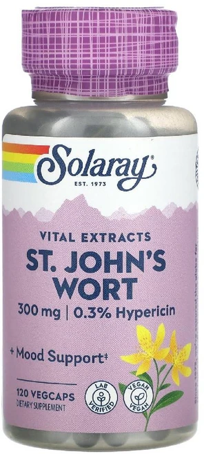 솔라레이 바이탈 익스트랙트 세인트존스워트 Vital Extracts St Johns Wort 300mg 베지캡슐 120정, 120 개, 1개 - 쿠팡