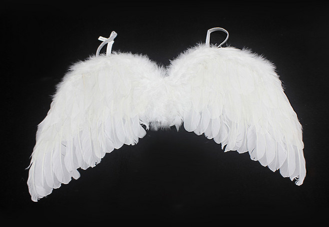 새날놀이 고급 깃털 날개(소) 천사 요정 어린이 파티 생일 소품
