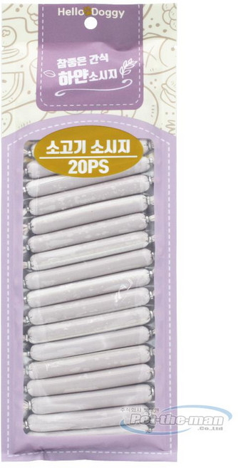 참좋은간식 강아지 하얀 소세지 소고기 9g 20개입, 180g, 1개