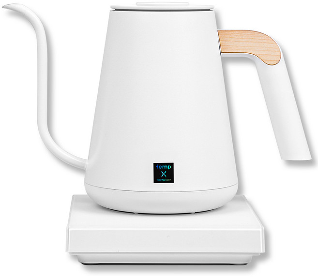 [국내정식] 타임모어 전기 드립 포트 PRO X 핸드드립 주전자 커피 온도조절 900ml, 화이트