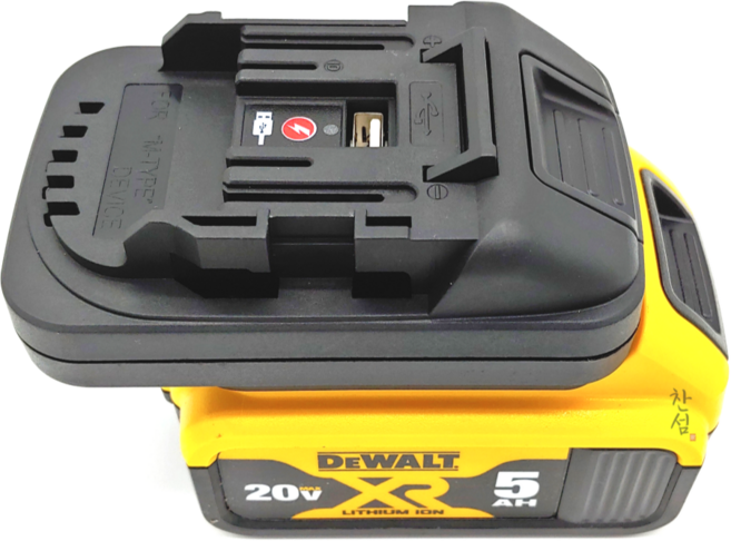 BA-218MD 디월트 18V 20V 배터리 변환아답타 마끼다 18V 본체 호환, 1개