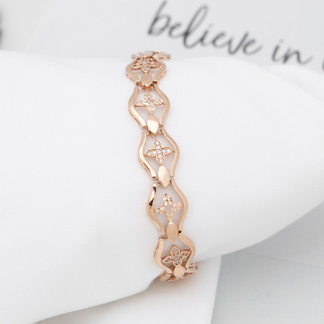 루키스톤 18k 유드어트 금팔찌 18k팔찌