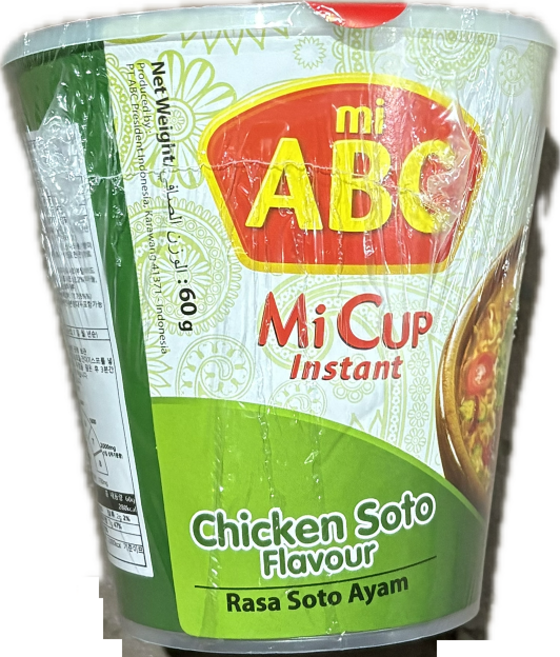 에이비씨프레지던트 미컵 인스턴트 라사 소토아얌 치킨소토향 60g, 5개