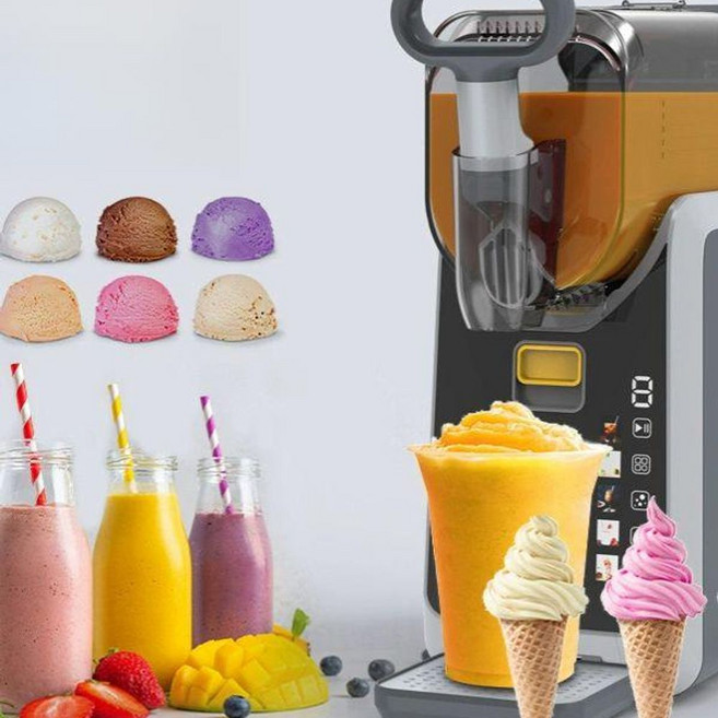 슬러시 기계 한국형 가정용 220V 빙수기 코드 소형, F. 검정색 단일 홀 선반