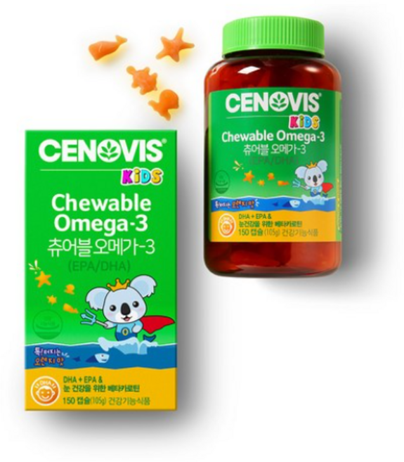 세노비스 키즈 츄어블오메가3, 150정, 5개