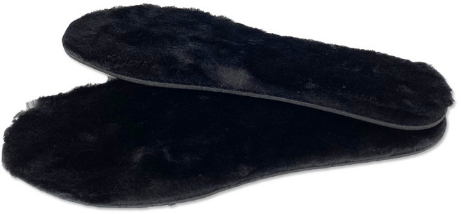 홀리버니 겨울 여자 신발 양털 퍼 깔창 블랙퍼평솔