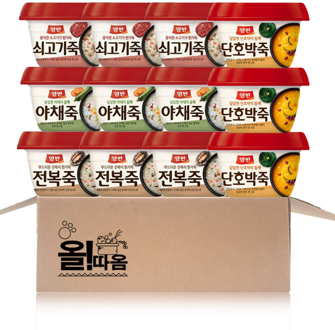 동원 용기죽 기획세트 쇠고기3+야채3+단호박3+전복3, 1세트, 2940g