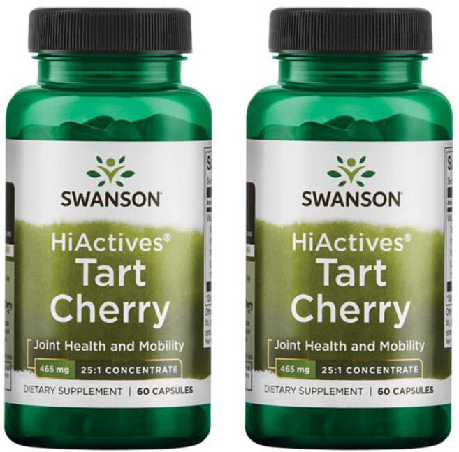 스완슨 하이액티브 타르트 체리 465mg 캡슐, 60정, 2개