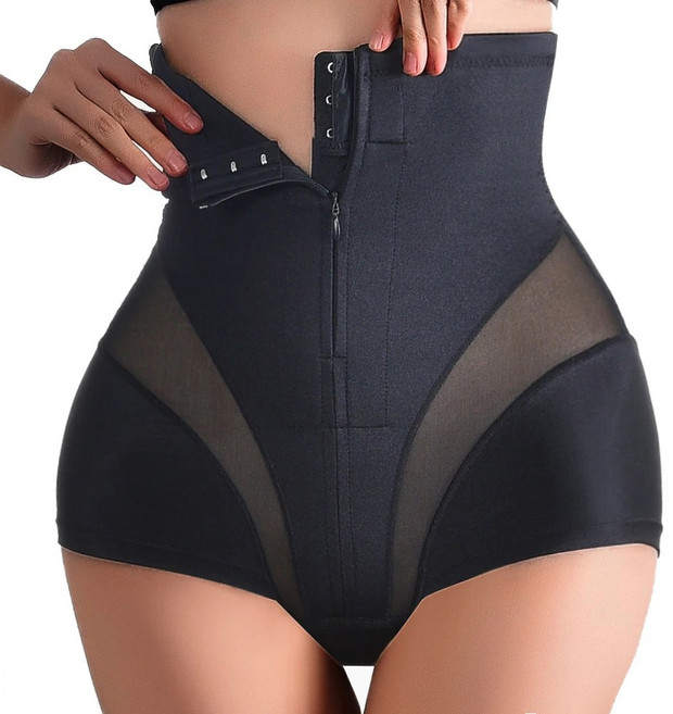 겔로벨 압박 진짜 똥배 차단 지퍼 메쉬 몸매보정 하이웨스트 바디쉐이퍼 허리 뱃살 엉덩이 보정 속옷 코르셋 거들 산후 산전