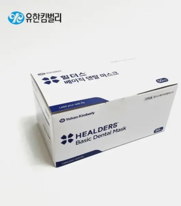 유한킴벌리 덴탈 일회용 마스크, 50매, 1개, 흰색