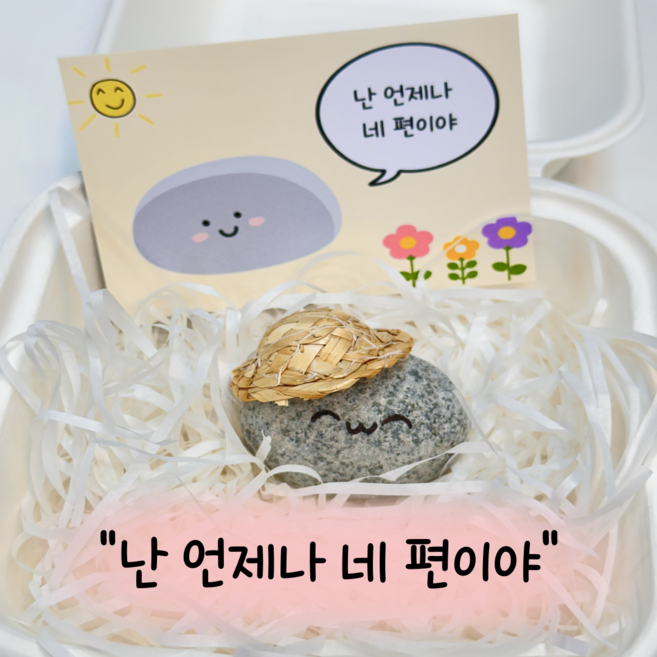 반려돌 키우기 애완돌 돌키우기 반려 애완 돌멩이 돌맹이 펫스, 동글이, 1개