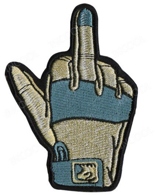 밀리터리 패치 컬러풀장갑 패치 자수 핸드 전술 군사 손가락 엠블럼 아플리케 놓은 배지 선박