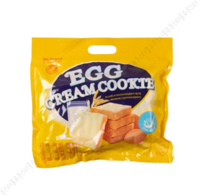 노브랜드 에그크림쿠키 (개별포장) 베트남 계란과자 대용량 낱개포장 사무실 간식, 2개
