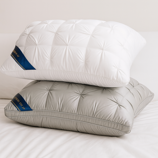 진볼리 솜사탕 꿀잠 배개 기절초풍 숙면 5성급 태블릿 호텔 베개, 1개, 그레이