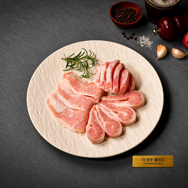 더한우플러스 한돈 무항생제 항정살 올리브오일 시즈닝 구이용 300g, 1개