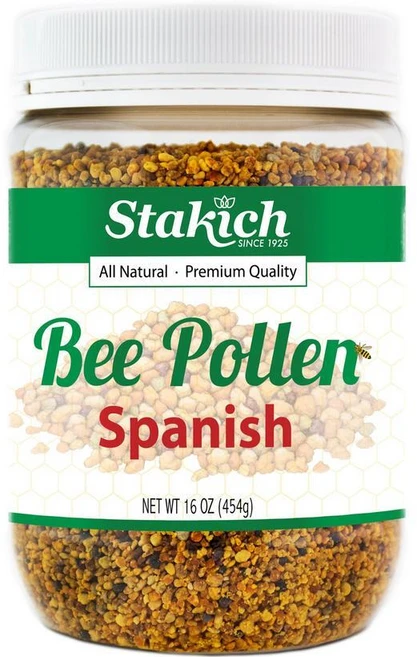 Stakich 스페인산 꿀벌 꽃가루 과립 453.6g(1파운드 16oz) 순수 천연 미가공, 1개, 454g - 쿠팡