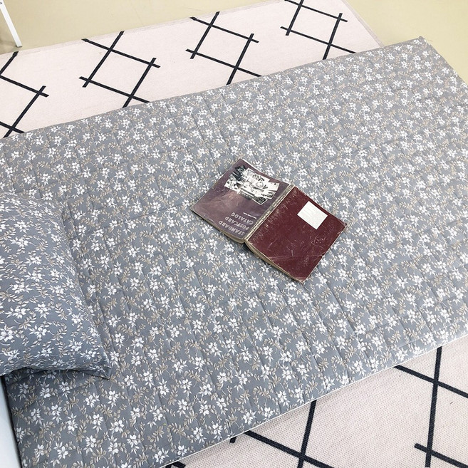 100% 국내생산 포시즌 사계절 플로라 누빔 요커버, 플로라 그레이