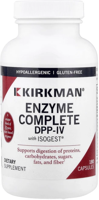 Kirkman Labs Enzyme Complete DPP-IV With ISOGEST® 180 Capsules, 1개 - 쿠팡