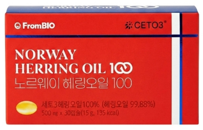 프롬바이오 노르웨이 헤링오일 100 500mgX30캡슐, 1박스, 30정