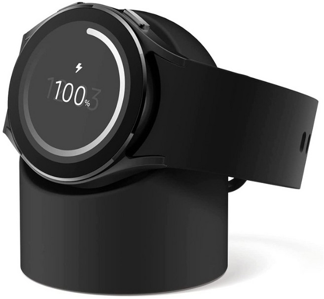 ARUM 갤럭시 워치 충전기 호환 거치대 10color 스탠드, 블랙, 1개