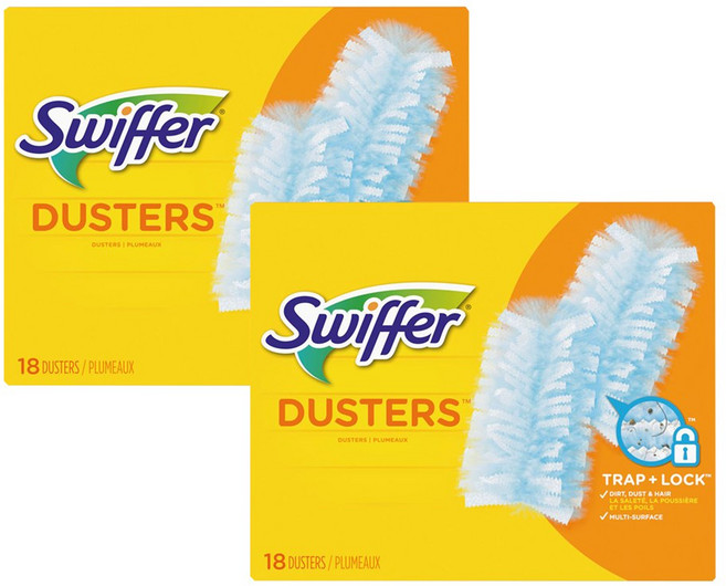 스위퍼 더스터 먼지떨이 리필 18p, 혼합색상, 2개