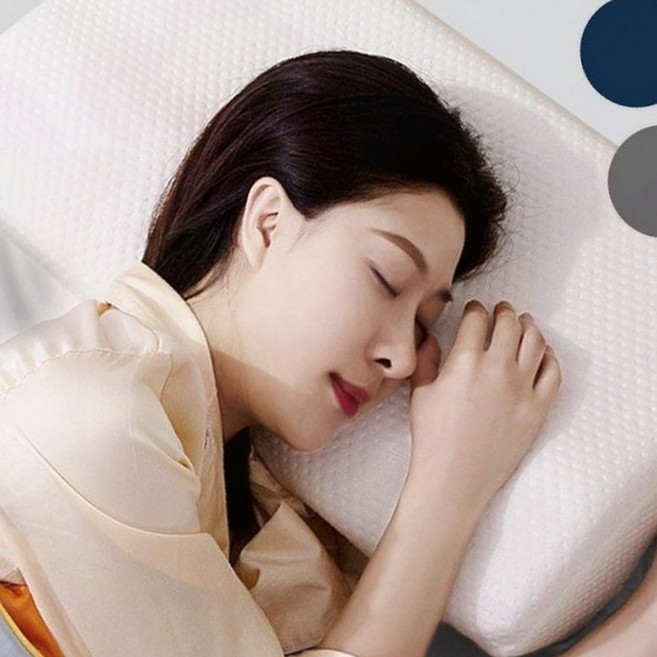 헬로우쩡 메모리폼 거북목 일자목 숙면베개 경추베개, 블루, 1개