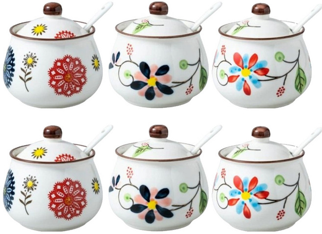 clever 뚜껑있는 양념통 3개입, 2개, 양념통 + 스푼