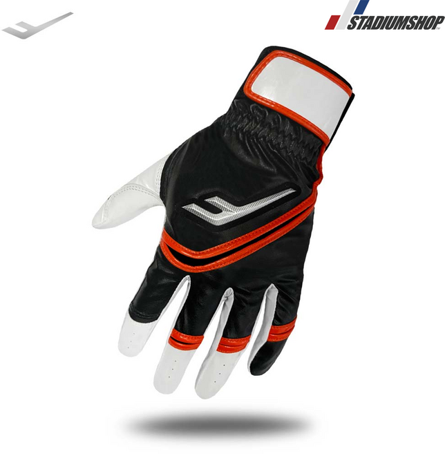 프로-스펙스 엘리트 야구 배팅장갑 타자장갑 야구장갑, 블랙/오렌지, 1개