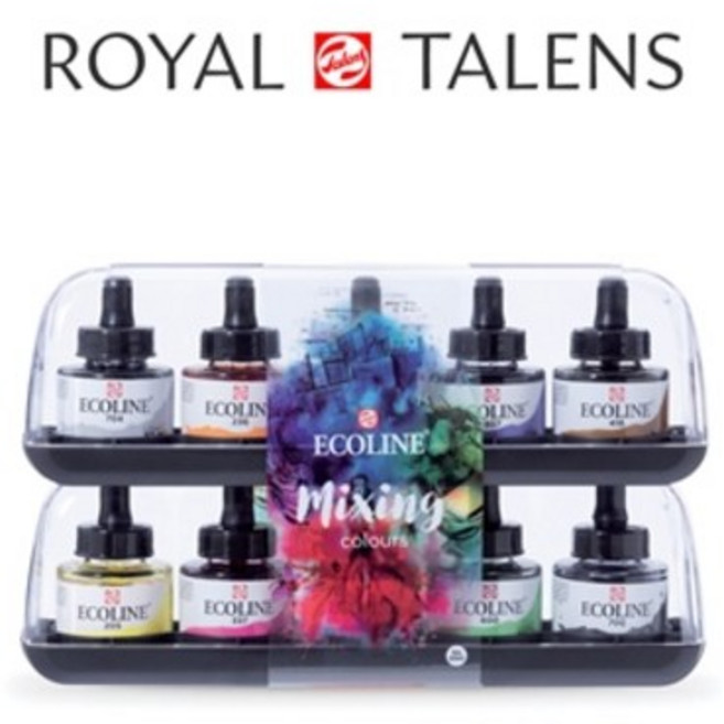로얄탈렌스 에코라인 리퀴드 수성 잉크 신형 30ml 10색 세트