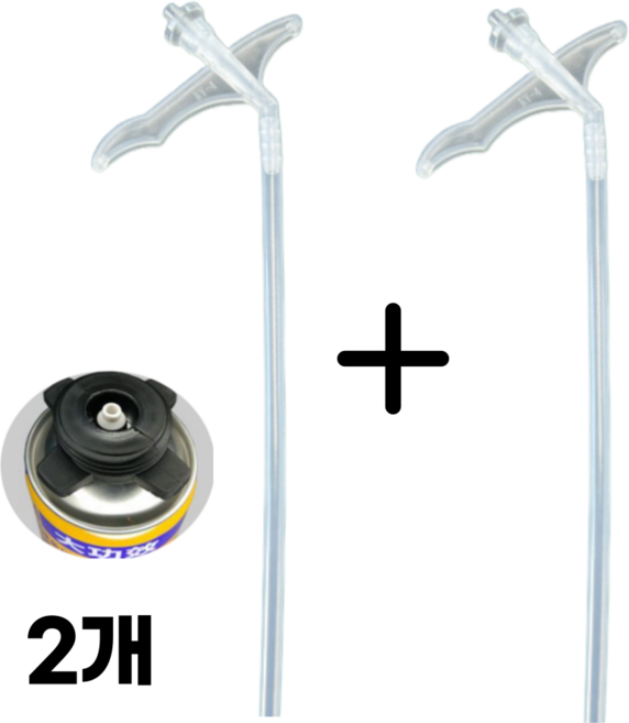 우레탄폼 스프레이 노즐 우레탄 폼건 일회용 노즐 건타입 스크류타입 스트로우, 건타입1+1, 2개