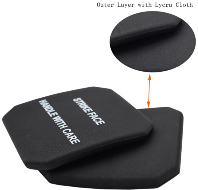 VULPO 전술 조끼 EVA 사이드 플레이트 패드 더미 6x6 Airsoft Strike Face Body Armor 보호 사냥 Ca, [02] B Style With Lycra, 1개