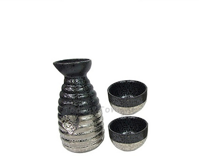 KI ATT 도자기 엔투(N2) 독구리+소주잔(2개) 사케병 도꾸리 이자카야 일본 술병 술잔 사케잔 [옵션선택] TF88258L9335, [AT]막걸리독구리 +막걸리잔 (2개), 1개