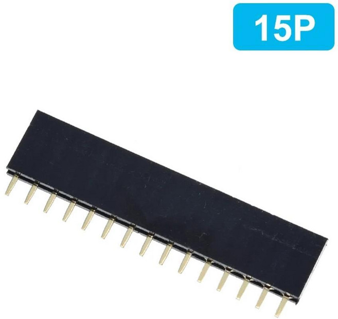 단일 핀 암 헤더 소켓 피치 커넥터, 10개 15Pin, 1개