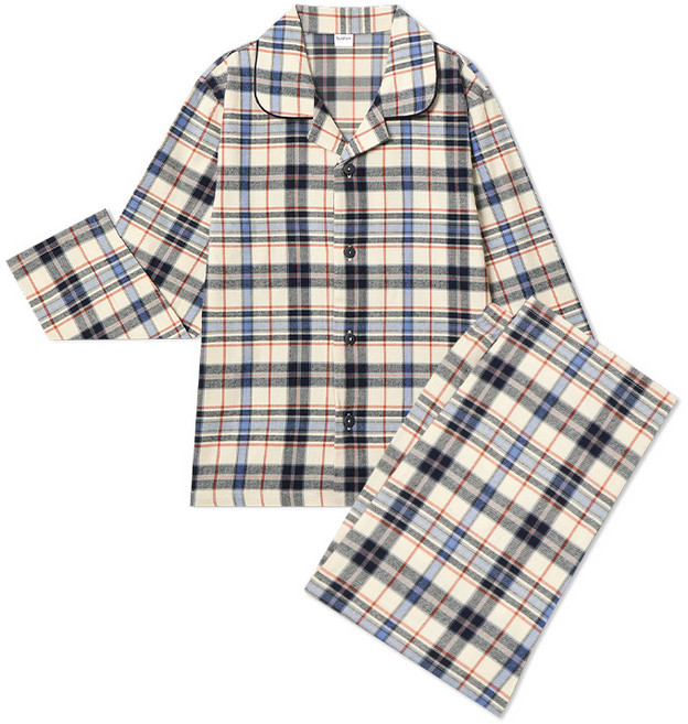 수아팜 남아 루시드체크 긴팔 파자마 세트