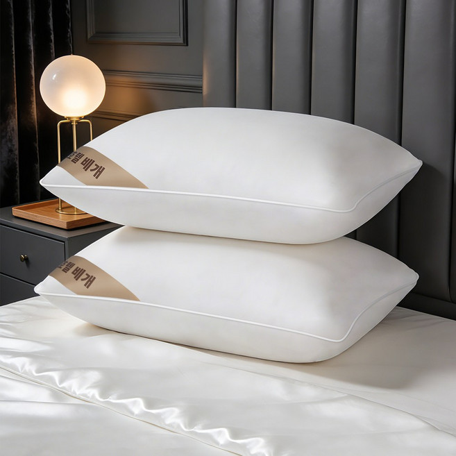 서울스타 부드러운 마이크로화이버 5성급 호텔용 수면 배게솜, 2개, 흰색