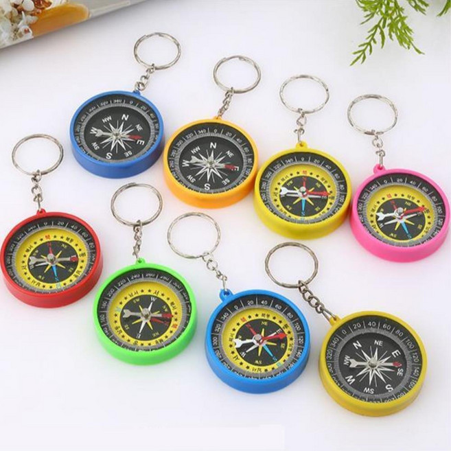어린이 학습 준비물 나침반 열쇠고리 한글판 키트, 1개